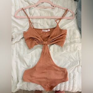 Women's Tan bodysuit